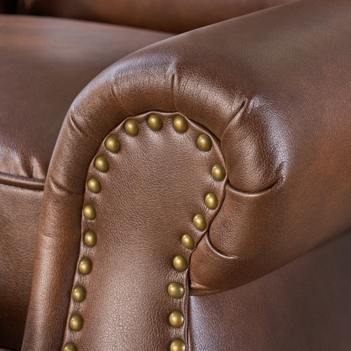 Three Posts™ Kettering Faux Leather Recliner & Reviews Wayfair